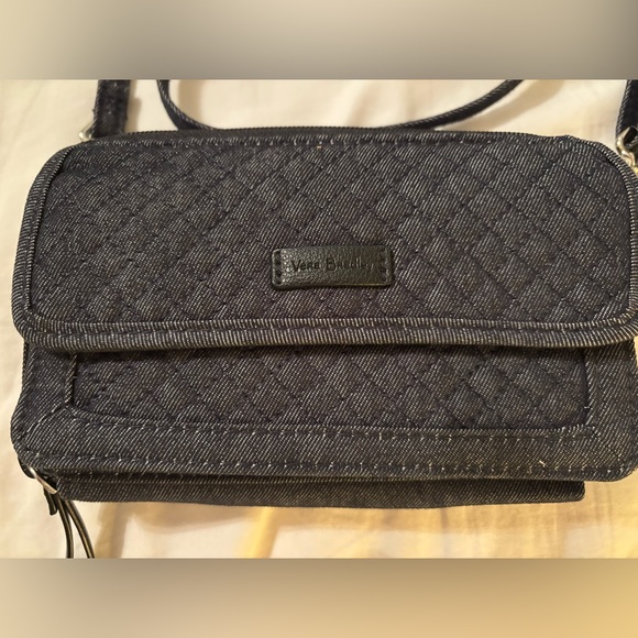 Vera Bradley 3-way dark denim wallet - NWOT - Picture 3 of 8